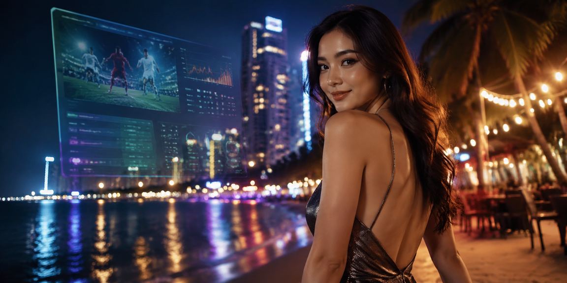 Ánh đèn neon cá cược tại Phan Thiết – chơi Jackpot di động buổi tối bên bờ biển